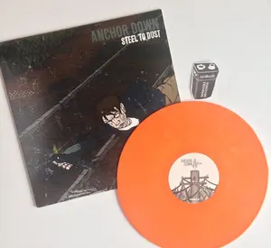 Anchor Down STEEL TO DUST Orange EP Vinyl 12" Record 400 PRESSED