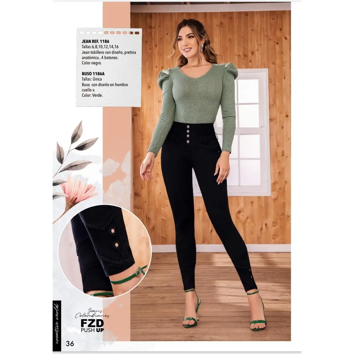 FAZINED BUTT-LIFTING JEANS