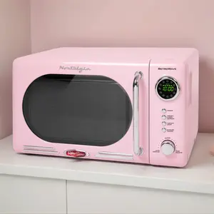 Retro 0.7 Cubic Foot 700-Watt Countertop Microwave Oven - Pink (Derivative) Retro 0.7 Cubic Foot 700-Watt Countertop Microwave Oven - Pink (Derivative)