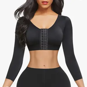 Arm Shaper for Compression Sleeves Slimming Arm Faja Front Closure Shapewear Bra Comfort Nylon Womenswear Comfortable Lightweight