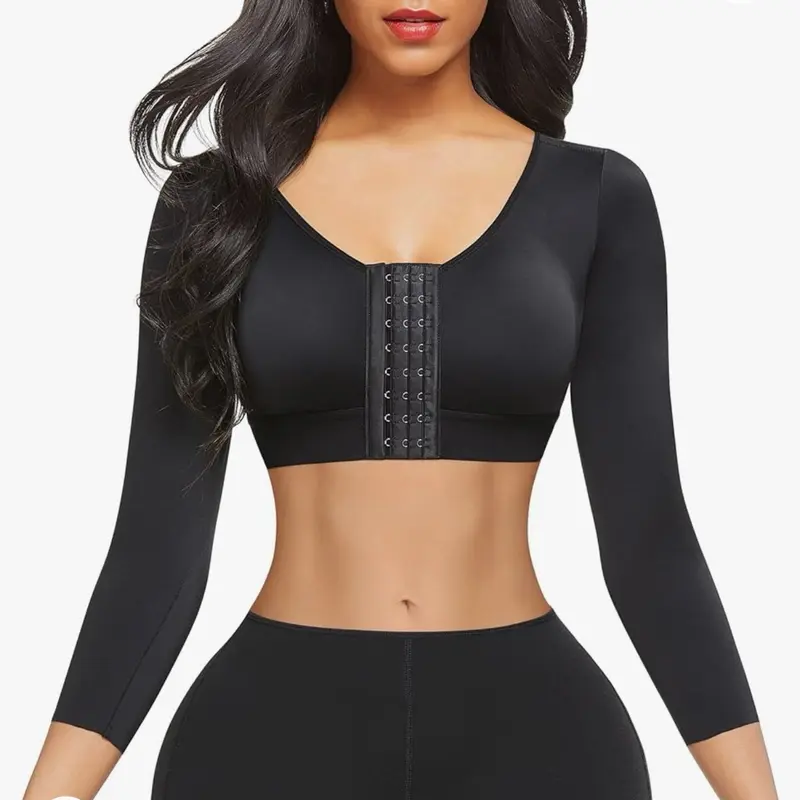 Arm Shaper for Compression Sleeves Slimming Arm Faja Front Closure Shapewear Bra Comfort Nylon Womenswear Comfortable Lightweight