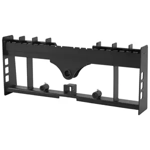 45-Inch Skid Steer Pallet Frame With Receiver Hitch And Spear Sleeve Attachments For Loaders, Forklifts, And Pallet Handling; Heavy-Duty Steel Construction; Compatible With Universal Skid Steer Quick Attach Systems