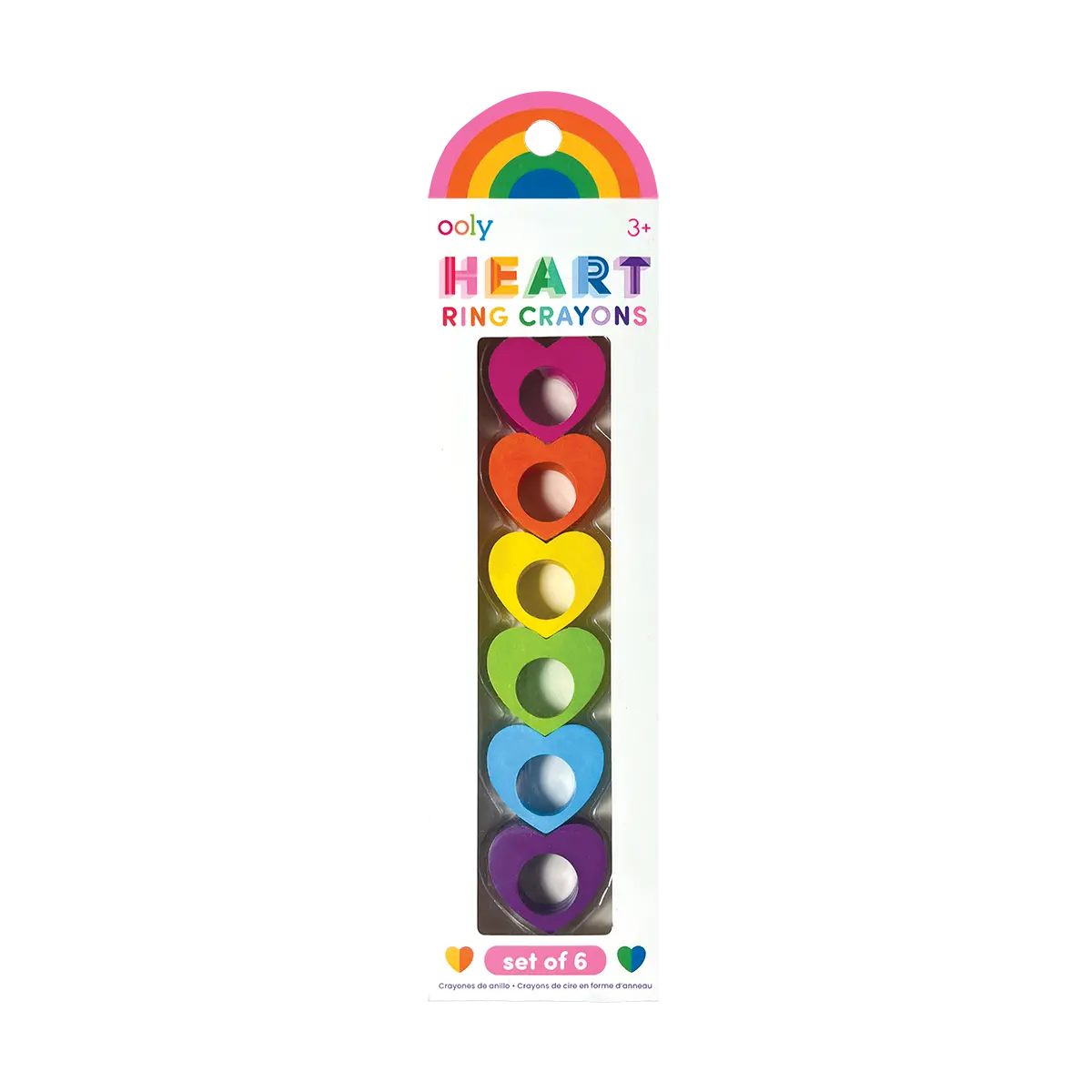 Heart Ring Crayons - Set of 6