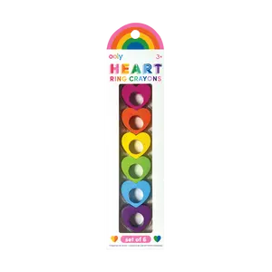 Heart Ring Crayons - Set of 6