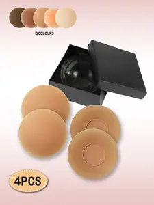 Nipple Covers for Women - Reusable Silicone Pasties with Travel Case,  Multiple Skin Tones Available, Adhesive-free nip nook