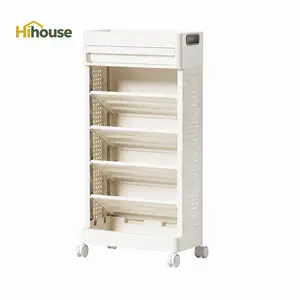 Narrow Rolling Utility Cart, Portable Home Organizer Side Table with Storage Rack for Books, Files, and Home Supplies organizador multifuncional