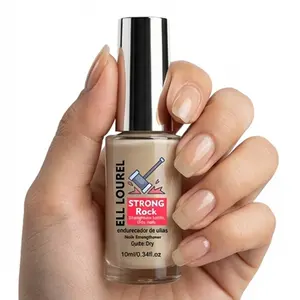 ELL LOUREL New Arrival STRONG Rock Nail Strengthener, Quick-Dry Nail Hardener, Strengthens Brittle, Thin Nails, Protective Nail Care Treatment, Salon Quality DIY Manicure, Perfect Holiday Gift for Nail Lovers, 10ml/0.34fl.oz