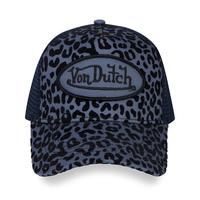 Blueberry Cheetah Velvet Trucker Hat