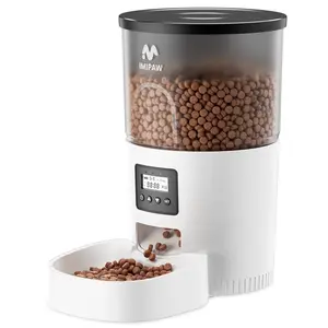 IMIPAW Automatic Cat Feeders, 3L Timed Cat Food Dispenser with Clog-Free Design, Dog Pet Feeder