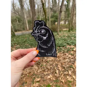 Charming Chicken Patch, Chicken Lovers, Iron On, Sew On, Embroidered