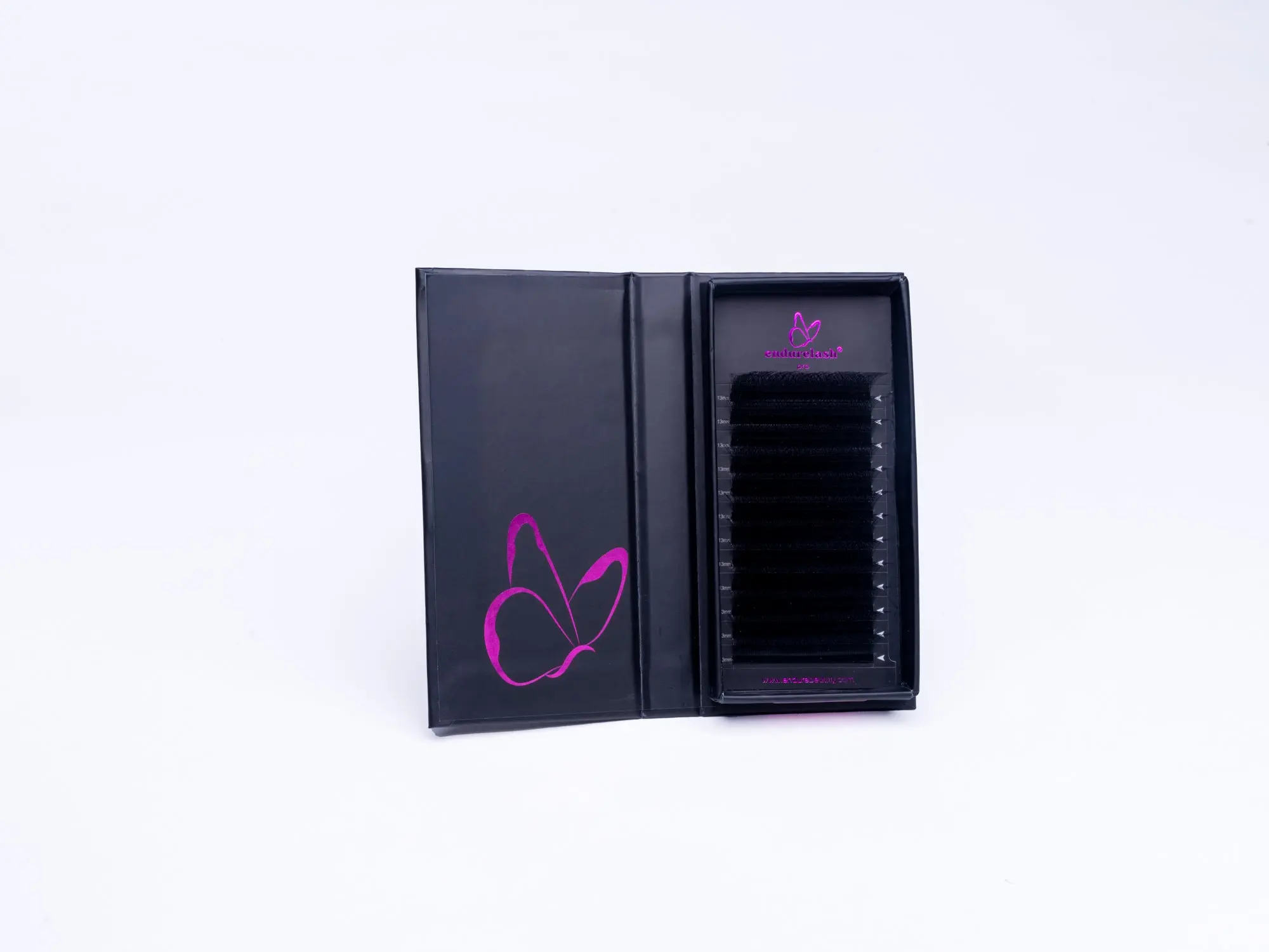 EndureLash Pro 4D Clover Mixed Lash Tray, Faux Mink Lash Extensions, Matte Black Mixed Length Tray for Natural Volume Lash Sets, Professional Lash Artist Supplies