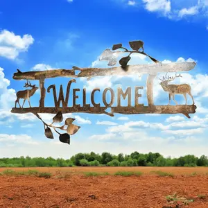 Customizable Aspen Branch House Number Sign Handcrafted Welcome Sign with Rustic Design and Personalized Greeting Decor Metal Home Address Sign