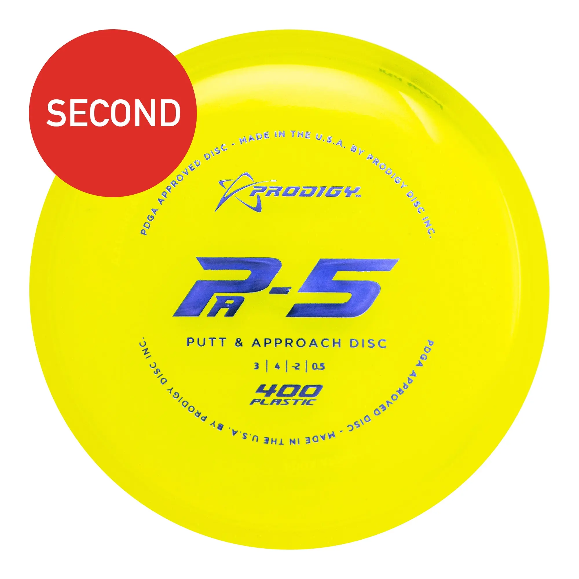PA-5 Understable Disc Golf Putter in 400 Premium Plastic, Factory Second with a Narrow Feel for Easy Release and Straight Putting, Outdoor, Silky Smooth, 170G