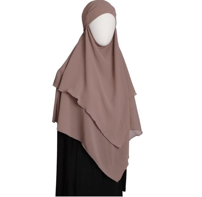Everyday flow khimar hijab- lightweight, full coverage for daily wear and prayer