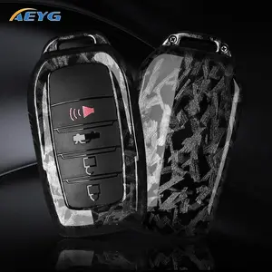 1PC ABS Car Key Protector Case Cover Shell Fob For Toyota C-HR Hilux Fortuner Land Cruiser 200 Camry Corolla Crown RAV4 2023 2024 2025 Accessories