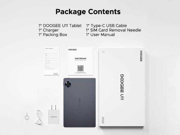 U11 11" Tablet, Android 15, Gemini AI, 16GB+128GB/2TB, 8580mAh, 5G WiFi, Widevine L1, 13MP Camera, GPS, OTG