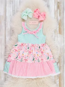 Farmyard Bow Ruffle Dress