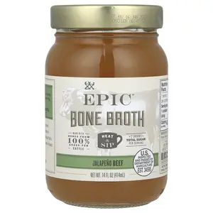 Epic Bar Bone Broth, Jalapeno Beef, 14 fl oz (414 ml)