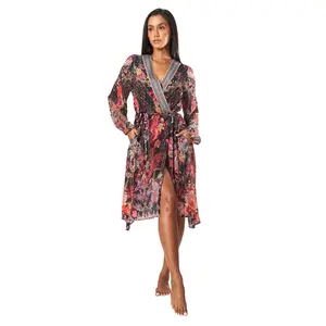 Estella Wrap 2 Way Sleeve Short Dress