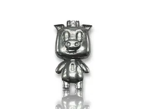 King Pig – Hand-Poured Silver Collectible Statue (Made in USA)