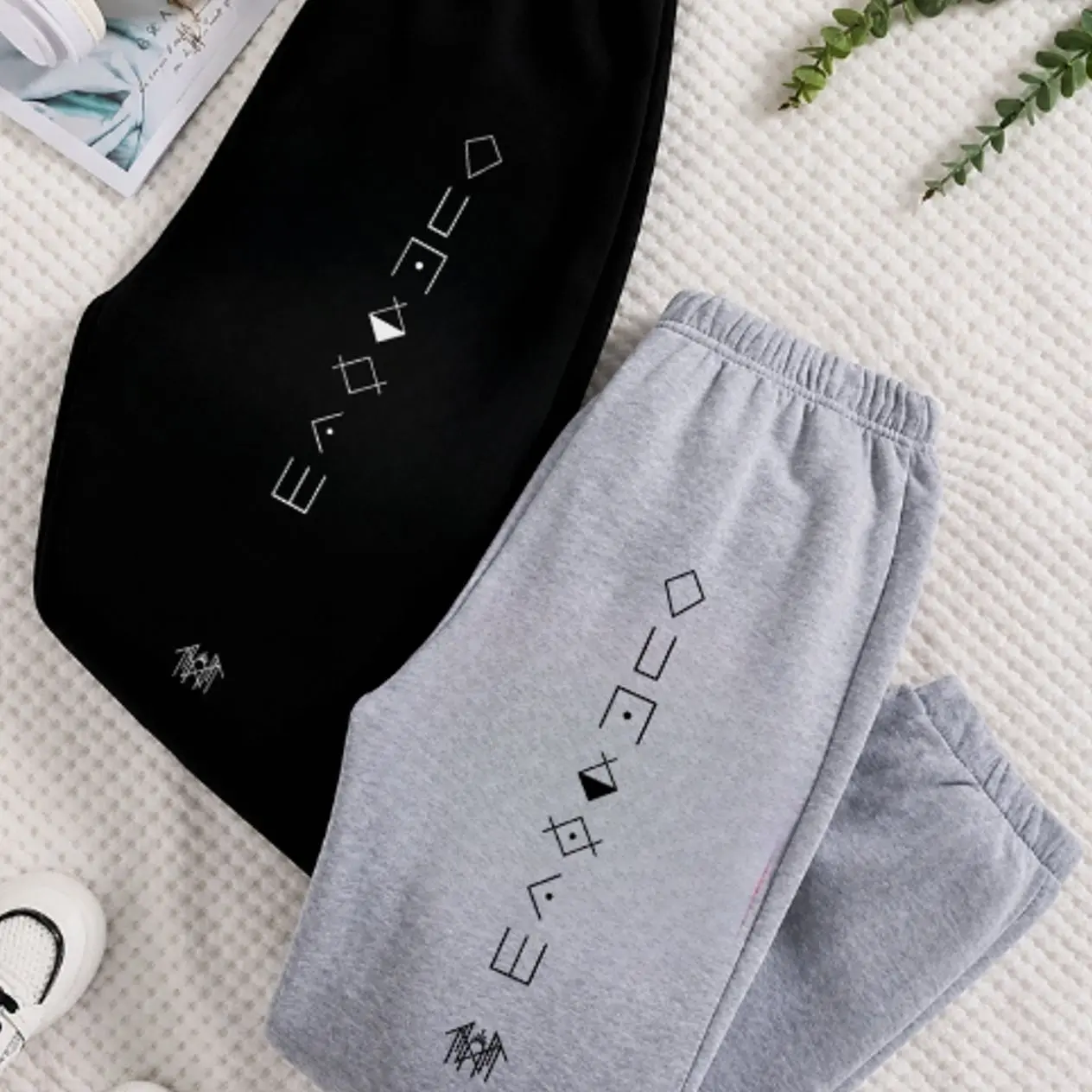 Sleep Token Rune Graphic Sweatpants, Unisex Oversized Joggers, Soft Cotton Blend Fleece, Relaxed Fit, Alternative Metal Band Streetwear, Comfortable Lounge Pants for Everyday Wear, Gift For Him, Gift For Her, Gym and Travel, Trending 2026 D