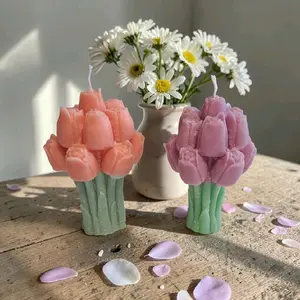 Tulip Bouquet shaped scented candles