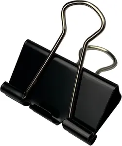 40Pcs Medium Binder Clips, 1.25 inch(32mm), Paper Clamps Medium Size for Office Supplies, Black