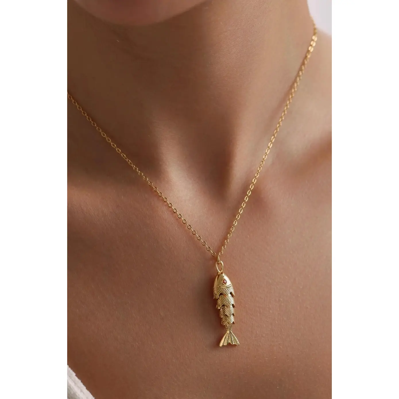 Gold Fish Necklace
