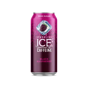 Sparkling ICE Naturally Flavored Sparkling Water + Caffeine, Black Raspberry, 16oz Cans (Pack Of 12)