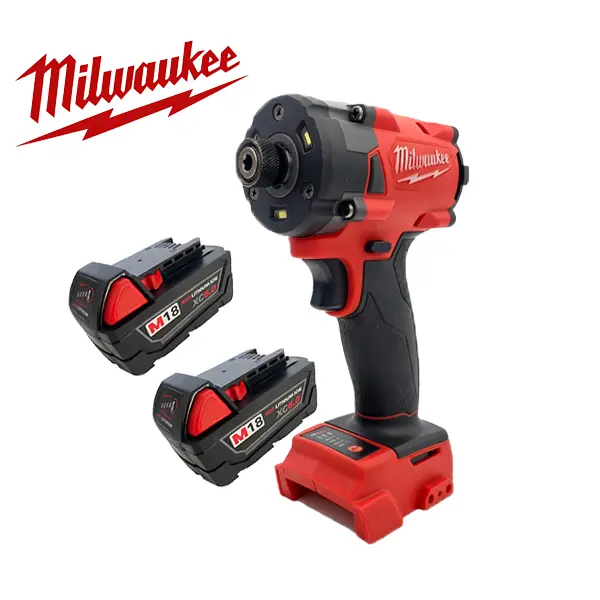 Milwaukee M18 300NM Cordless Impact Driver & Drill Tool Set, 18V 6.0Ah Battery-Powered Brushless High-Torque Screwdriver for Household Fastening Tasks reseller Compact