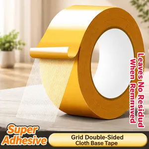 QQ Heavy-Duty Double-Sided Duct Tape, Strong Adhesive, Waterproof, Removable, No-Residue Tape Ideal for Carpet, Wallpaper and Home Use