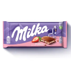 Milka Strawberry and Yogurt Chocolate 100Gr Milka Strawberry and Yogurt Chocolate 100Gr