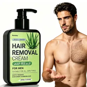 Mens Body Hair Removal, Barebutt Hair Removal Cream, With Aloe Vera, Gentle Depilatory Cream For Body, Gentle Depilatory Solution, Effectively Removes Short Stubborn Hair, Suitable For All Skin Types, Leaves Skin Smooth, Moisturized, Body Care