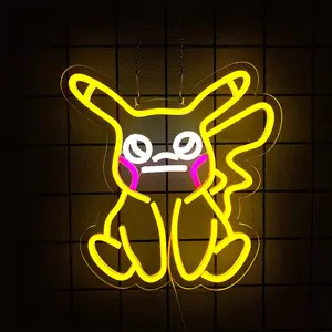 Neon Sign, Anime Neon Signs for Wall Decor LED Light up Signs Home Decor for Bedroom, Man Cave, Gaming Room, Party, Club, Pub, Bar Decoration Christmas Halloween Easter Gift USB Operated