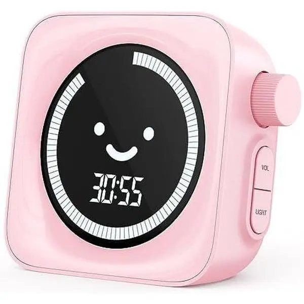 Visual Timer for , 99 Minute Digital Cute  Visual Timer Classroom Timer for Homeschool Supplies Study Teaching Time Management Tool Countdown Count Up Timer, Pink