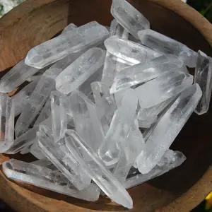 Raw Clear Quartz Crystal Points, 1" to 3" Rainbow Filled Clear Quartz Crystals, Brazil