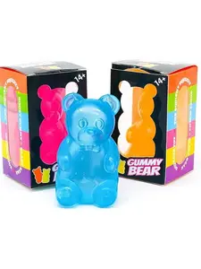 Cute Jelly Gummy Bear Squeeze Toy, Stretchable Sensory Toy For Anxiety & Stress Relief,Perfect Gift for Kids & Adults, Ideal for All Festivals & Holidays