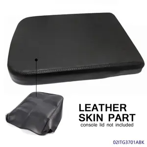 CROSSDESIGN Synthetic Leather Center Console Armrest Storage Cover Fit For Dodge Ram 02-08