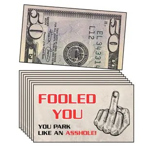 You Park Like An A-hole Bad Parking Prank Cards Funny Bad Parking Warning Cards – Leave Under Windshield – 50 Pack