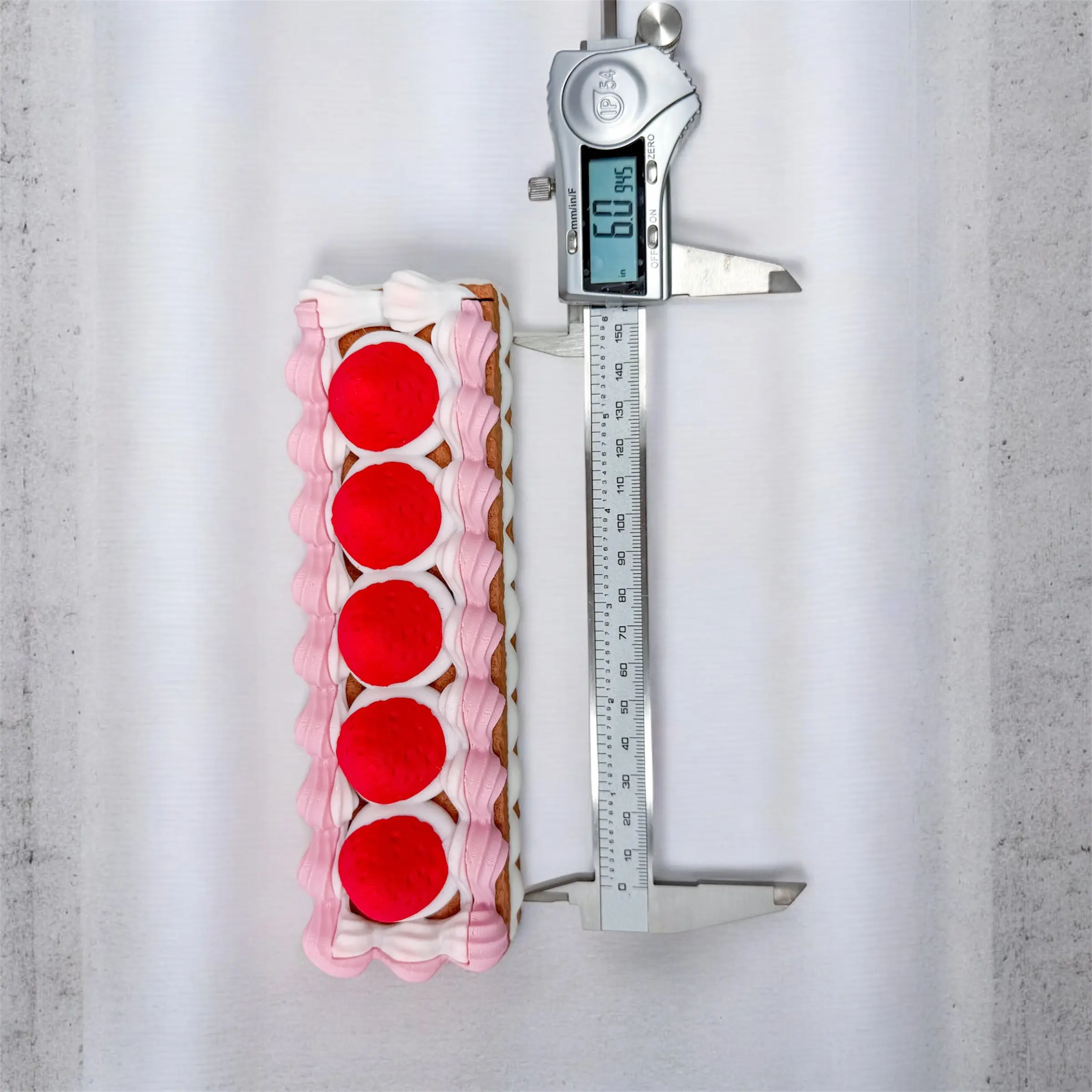 Strawberry Cake Pill Box | Cute Weekly Pill Organizer | Dessert