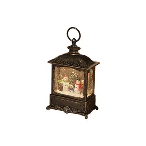 Holiday Snowman Water Lantern