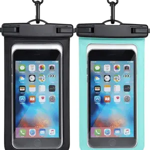 2-Pack Waterproof Phone Pouch Dry Bag for iPhone 17/16/15/14 Pro Max (Fits Up to 8.9”), Sports & Outdoor Water Sports Boating Essential, Touch-Screen Compatible.