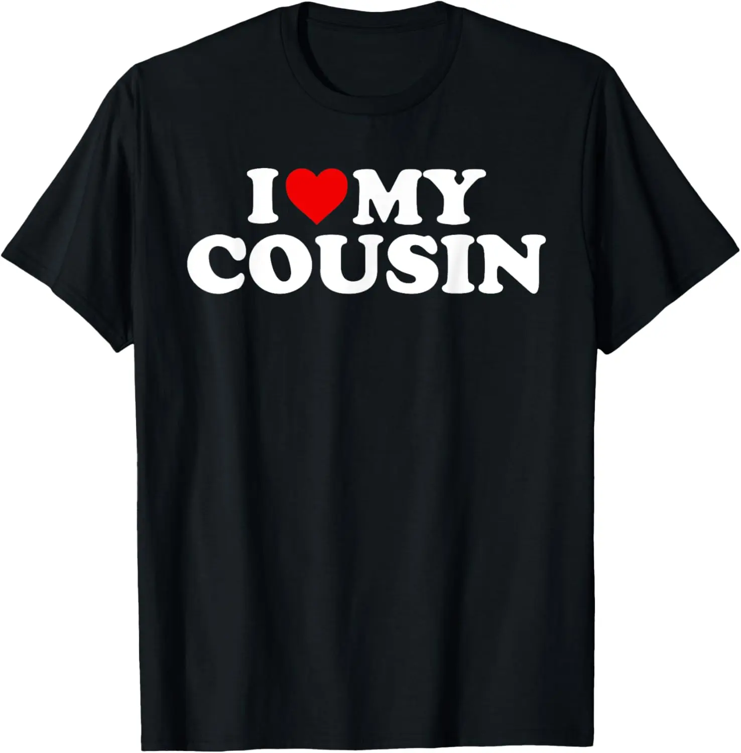 Cotton(pure) I Love My Cousin - Red Heart T-Shirt