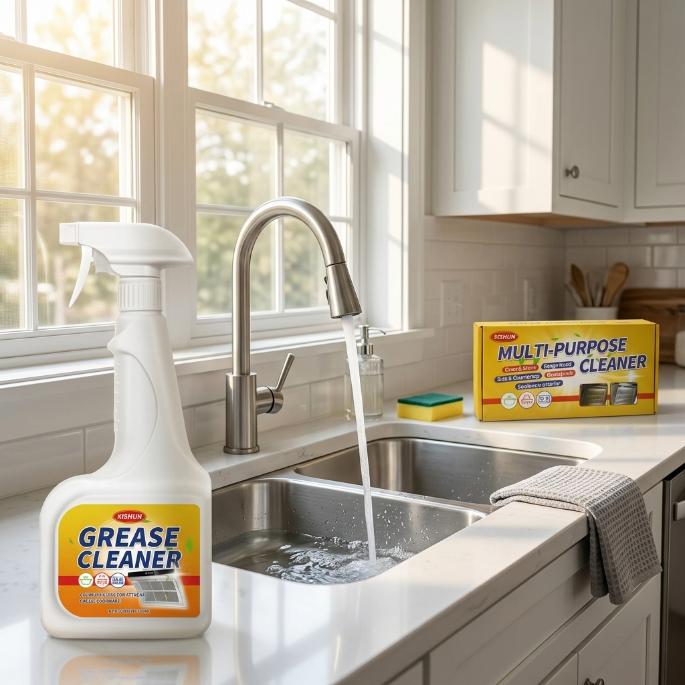 Household Multi-Purpose Cleaner 500ml – Effective Spray & Wipe for Kitchen, Bathroom, Appliances, Floors, and Toilets