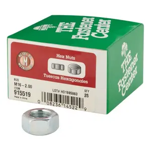 212 MAIN M16-2 Hex Steel Nuts, Sailing Water Sports Hardware, Box of 25, Hex Nuts