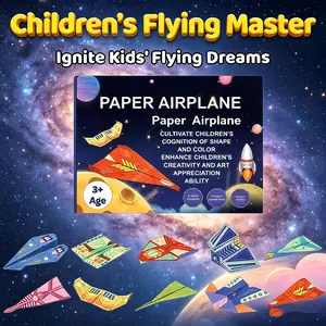 Ultimate Flying Master Origami Set — High-Performance Paper Planes for Outdoor Play, Interactive Family Competition Game, Creative Space-Themed Folding Fun for Boys & Girls