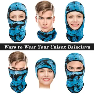 8 Pcs Balaclava Ski Mask Sun Protection Windproof Balaclava UV Protection Summer Full Face Covering for Outdoor Sports