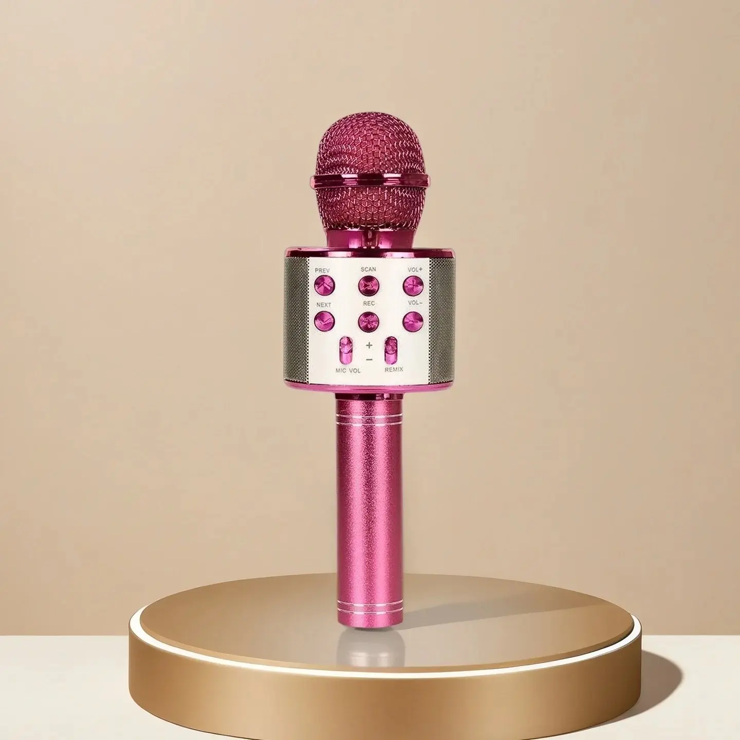 Bluetooth Karaoke Microphone Wireless Karaoke Mic for Adults Kids Singing - Perfect Toys for Girls Birthday Gifts audio