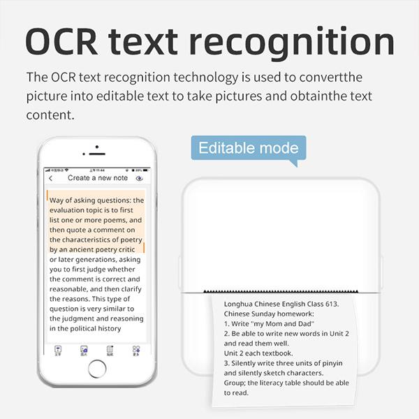 1 Count Portable Mini Printer,USB Rechargeable Bluetooth-compatible Thermal Printer with 5 Rolls Paper, Compatible with IOS & Android, Office Supplies,Pocket Printpod for Phone,Very Suitable for Holiday Gifts,Christmas Gifts,birthday Gifts,children