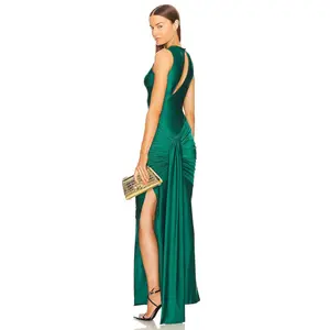 Michael Costello x REVOLVE Garland Gown in Green